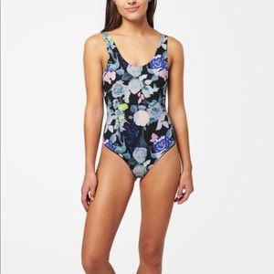 NWOT Stance Floral Thong Bodysuit